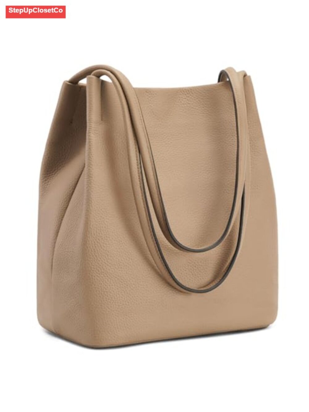 Genuine Leather Tote Handbag Women's Soft Top Grain Cowhide Purse
